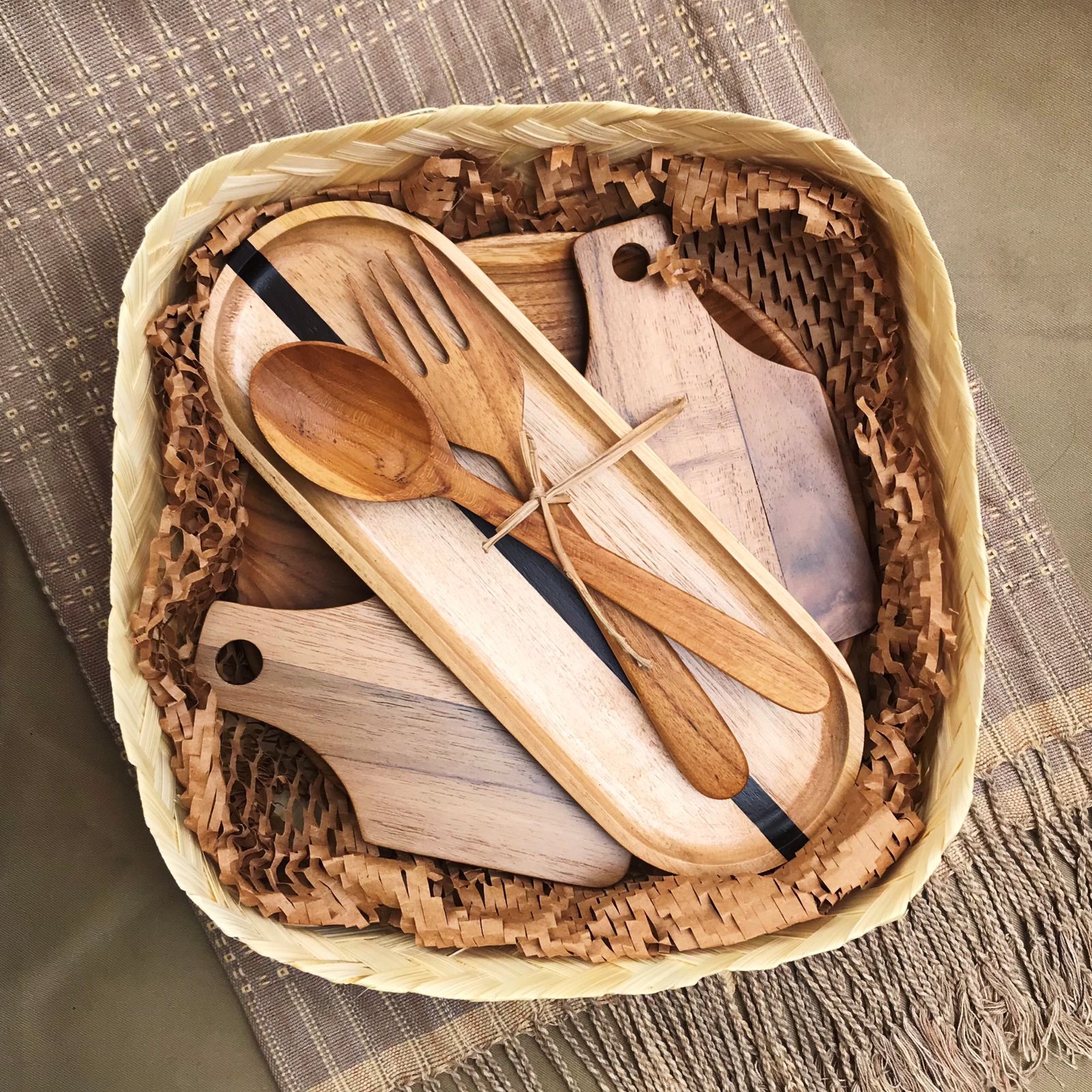 wooden hampers